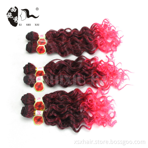 2016 new arrival names of different Ombre Color wholesale synthetic hair Extension